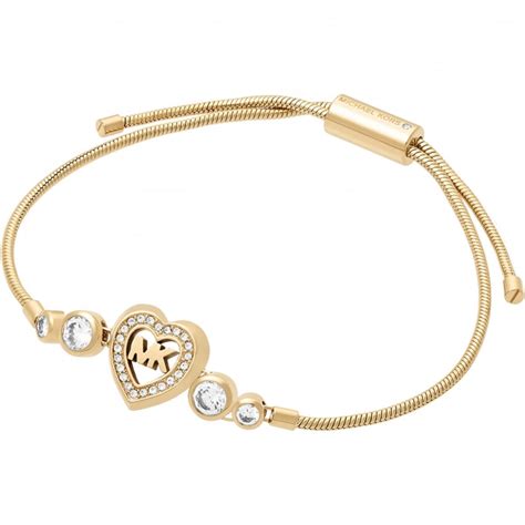 michael kors delicate heart bracelet|michael kors buckle bracelet.